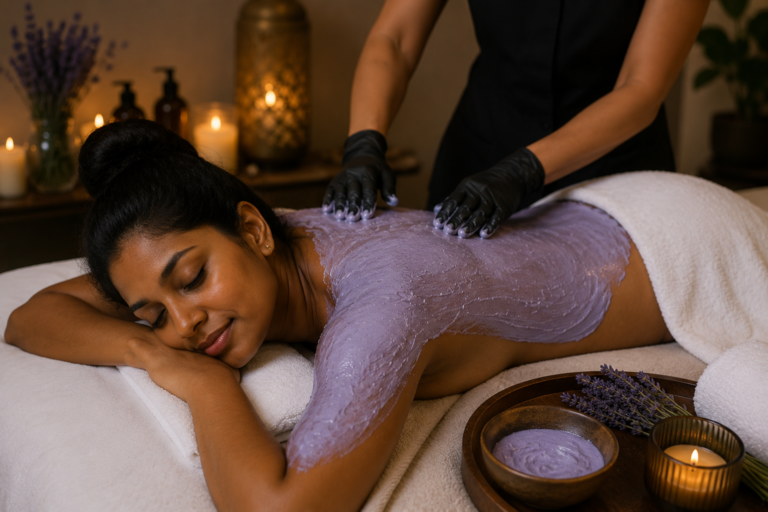 The Moisturizing Lavender Mango Body Wrap